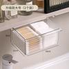 Gabinete de Espejo para Baño Caja de Almacenamiento Tipo Cajón Hogar Bastoncillo de Algodón Algodón de Maquillaje Almacenamiento Estante de Almacenamiento Transparente Extraíble