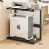 Bandeja para Host de Computadora Caja de Piso Base Gabinete de Almacenamiento para Oficina Estación de Trabajo Multicapa Estante para Impresora