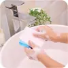 Red espumosa engrosada para limpiador facial, bolsa de red espumosa para jabón artesanal, bolsa de red para almacenar jabón para lavar la cara y jabón de baño