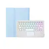 Adecuado para 2025 Lenovo Zhaoyang K10C 10.1 pulgadas Funda Protectora con Teclado Bluetooth Tablet Inalámbrico Táctil Retroiluminado