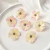 Flores Artificiales Flores de la Suerte Flor de Ciruelo de Múltiples Capas Flores de Seda Material para Manualidades Estilo Antiguo Decoración de Boda Dinastía Han