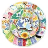 50 Pegatinas Originales para Diario Diario, Dibujos Animados Pintados a Mano Lindas para Decoración de Mes y Fecha, Pegatinas para Teléfono Móvil, Tazas de Agua, Libros