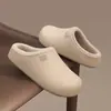 Pantuflas Rojas Brillantes para Mujer Otoño Invierno 2026 Año Nuevo Chino del Dragón Impermeables para Interiores del Hogar Cálidas con Felpa de Algodón Pantuflas para Hombre