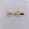 Presilha Lateral de Strass Coreana Presilha Lateral Temperamento Elegante Simples e Generosa Pérola Artificial Presilha Bico de Pato Presilha para Franja Presilha de Cabelo