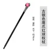 Halloween Transfronterizo Cosplay Cetro Disfraz Prom Rey Cabeza de Serpiente Tres Enchufes Cetro Accesorios Disfraz Rey