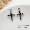 Estilo Punk Serie Oscura Colgantes de Cruz de Aleación Materiales para Collares DIY Cadenas para Suéter Joyería Hecha a Mano Accesorios