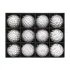 Nuevo producto transfronterizo: Caja de regalo de bola de Navidad de 8 cm, 12 bolas decorativas de Navidad texturizadas estilo vintage, adornos para árbol de Navidad