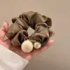 2026 Novo Estilo Estilo Floresta Elástico Alto Prendedor de Cabelo com Laço Preguiçoso, Corda de Cabelo para Rabo de Cavalo em Tecido de Renda para Mulheres