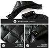 Jianou - Nueva chaqueta impermeable de invierno con capucha para hombres jóvenes, gruesa, corta, nueva chaqueta de plumón estándar nacional para exteriores para hombres