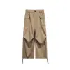 Sevennos Pantalones de Trabajo Retro Japoneses para Hombre de Primavera y Otoño, Algodón Puro, Holgados, Rectos, Casuales K102