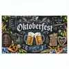 Telón de fondo nuevo y popular para Oktoberfest transfronterizo, diseño de jarra de cerveza impreso en alta definición, telón de fondo festivo para decoración de fiestas, tela colgante