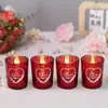 Copo Vazio para Vela Decoração de Casamento Criativa Europeia e Americana Romântica Dia dos Namorados Suporte de Vela de Vidro Decoração de Casa Vela Aromática DIY