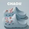 Sandálias perfuradas com suporte para arco alto e calcanhar negativo para mulheres, uso externo de verão, sandálias de sola grossa para fitness e escalada para pés chatos, atacado feminino
