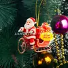 Amazon Acrílico Plano 2D Papá Noel Árbol de Navidad Colgante Decoración Espejo Retrovisor del Coche Colgante para Mochila