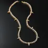 Colar de corrente cubana com costura de diamante estilo hip-hop europeu e americano, hipster, boate, pulseira de corrente de clavícula, joias legais