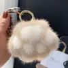 Novo Pingente Fofo de Garra de Gato Pelúcia de Visão Alta Pingente Chaveiro de Carro Coração de Menina Bolsa Presente de Aniversário