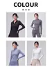 Ropa de Yoga para Mujer Primavera Otoño Adelgazante Cintura ceñida Cuello alto Chaqueta Deportiva Agradable al tacto Transpirable Versátil Alta elasticidad Secado rápido Cintura ceñida tridimensional