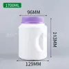 Recipiente para Pó de Proteína Pe de Boca Larga Garrafa de Pó 500G-1000G Recipiente Portátil para Pó de Refeição Substituta Recipiente de Pó de Boca Larga 800g