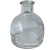 Botella de perfume de vidrio transparente de 150 ml al por mayor 2000G botella vacía de vidrio con barriga botella de fragancia para el hogar decoración cubierta de silicona