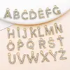 Kc Ponto Dourado Diamante 26 Letras Inglesas Liga de Zinco Pingente DIY Brincos Artesanais Pulseira Colar Acessórios de Joia