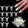 Uña de Práctica para Manicura Transfronteriza Tarjeta de Color para Uñas Artísticas Molde para Uña de Práctica de Manicura Pegamento para Esmalte de Uñas Tarjeta de Color Anillo Tarjeta de Color Paquete de 50