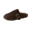 Zapatillas de invierno, cerradas por detrás, sin cordones, peludas, se pueden usar en exteriores, para mujer, forradas de felpa, suela gruesa, estilo nuevo 2026, zapatillas de algodón, estilo mocasín, cálidas