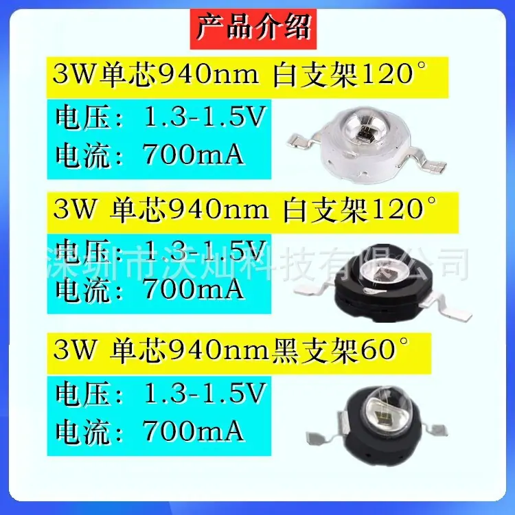 3W 5W 940nm参数