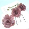 Cabeza de flor de tela de seda de simulación nueva directa de fábrica con corazón peonía rosa flor decoración de boda accesorios de joyería DIY