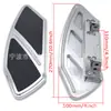 Portaequipajes Grande para Motocicleta Pedal de Pie Accesorios de Modificación para Motocicleta Adecuado para Harley Pedales Delanteros y Traseros Aleación de Aluminio