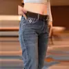 Jeans de Pierna Recta Ajustados 2026 Otoño Nuevo Estilo de Negocios Versión Lavada Que No Pierde la Forma Fácilmente