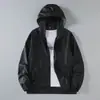 Ropa de Protección Solar Verano Hombres Verano Ultradelgada Fresca Transpirable Cortavientos Ropa de Protección Solar Protección UV Chaqueta con Capucha