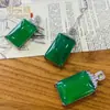 Rojo Neto Chapado en Plata 925 Estilo Nacional Retro alta calidad Verde Imperial Natural Verde Completo Sin Importar Tarjeta Ágata Colgante en Vivo