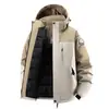 Camello mismo estilo exterior más algodón cortavientos mujer engrosado cálido otoño e invierno chaqueta de algodón estilo pareja abrigo hombre venta al por mayor