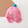 Gorro de Protección para Orejas de Bebé Invierno Estilo Coreano Gorro de Lana Engrosado Cálido Gorro de Punto a Prueba de Viento para Otoño e Invierno de Bebé