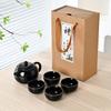 Juego de Té Esmaltado de Color Olla Xishi Juego Completo Pequeño Regalo Regalo Práctico Una Olla Dos Tazas Portátil Horno Ding Recuerdo Cerámica