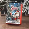 Caixa de Embalagem para Brinquedo Lanche de Natal, Caixa para Doces/Bolos, Caixa em Formato de Livro, Caixa com Abertura em Janela para Doces, Chocolates, Sobremesas, Caixa para Tarte de Ovos, Pronta para Venda