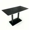 Mesa de Comedor Comercial de Pizarra, Mesa de Negociación, Mesa Cuadrada, Mesa Redonda, Restaurante, Tienda de Comida Rápida, Mesa de Pizarra, Juego de Mesa y Sillas para Tienda de Té de Burbujas