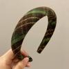 Outono e inverno mágico de oz vintage xadrez bandana esponja aumentada crânio topo bandana temperamento cabelo pressionando acessórios para cabelo todos os jogos grampo de cabelo
