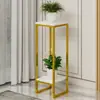Soporte de flores de hierro nórdico, soporte decorativo para macetas de flores carnosas de rábano verde, soporte para flores de almacenamiento multicapa para sala de estar en el interior