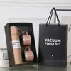 Set de tazas térmicas de color sólido, una caja de regalo de tres piezas que contiene un termo de acero inoxidable 304 con aislamiento al vacío, perfecto como regalo corporativo para eventos anuales