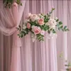 Malla de Gasa Americana Transfronteriza Tul Boda Día de San Valentín Escenario Ceremonia Fondo Mesa y Silla Fiesta Decoración del Hogar