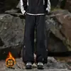Calças esportivas casuais funcionais slim-fit personalizadas/de outono para homens e mulheres, calças retas cleanfit da moda americana high street