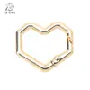 Hebilla de Resorte de Corazón de Píxel de Aleación Anillo Abierto Llavero con Forma Especial Hebilla para Joyería DIY Accesorios de Ferretería para Ropa y Equipaje