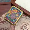 Venta Caliente Tíbet Nepalés Puro Pintado a Mano Thangka Raha Núcleo de Tarjeta 4*5