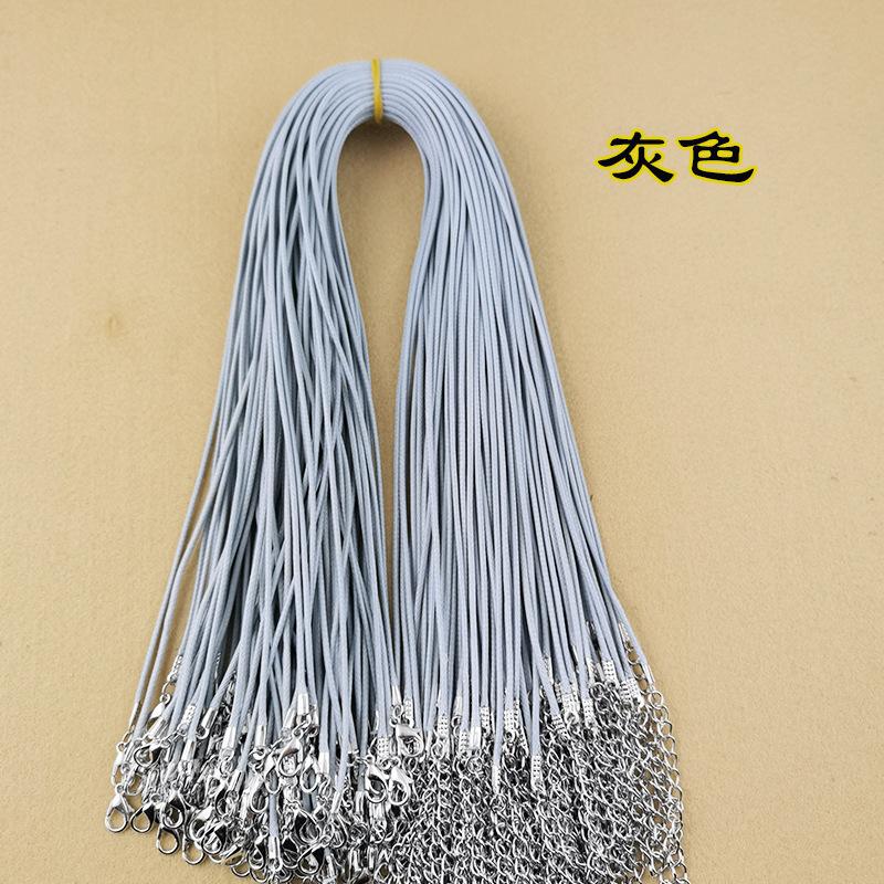 皮绳项链