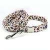 Collar para Mascota Perro Collar de Metal Estampado de Leopardo Grabado Hebilla Linda Collar para Perro Perro Grande Cumpleaños Pelo