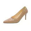 Zapatos de tacón de moda para mujer, colección primavera 2026, estilo nuevo, tacones de aguja, punta fina, tacones altos sexys, pala poco profunda, tacones ultra altos, color liso