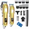Clipper de Pelo de Venta Caliente Transfronterizo Recortador Eléctrico de Pelo Talla de Cabeza de Aceite Clipper Eléctrico de Pelo Tijeras Recargables para Cortar el Pelo del Hogar Set para Rasurar la Cabeza y Cortar el Pelo
