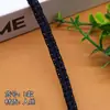 Encaje Aromático Trenzado de Moda de 6 mm, Correa para Bolso, Cuerda Decorativa Estilo Coreano para Sombrero, Punto Salteado con Hilo Dorado, Accesorios Negros y Blancos