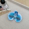 Horquilla de flor de phalaenopsis azul de atmósfera fría con clip lateral para la parte posterior del tocado, horquilla para el cabello estilo festivo, accesorios para el cabello